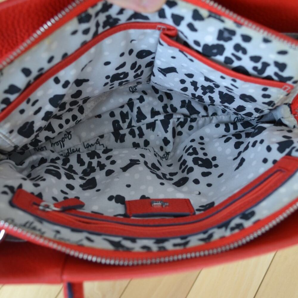 Arlington Court Medium Satchel Handbag Purse Red - Picture 4 of 6
